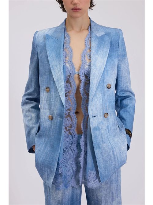 Denim print jacket ERMANNO FIRENZE | D48EI019EC0MF15600156